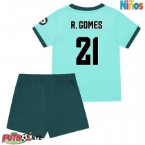 Camiseta Wolves Rodrigo Gomes #21 Visitante Equipación para niños 2025-26 manga corta (+ pantalones cortos)